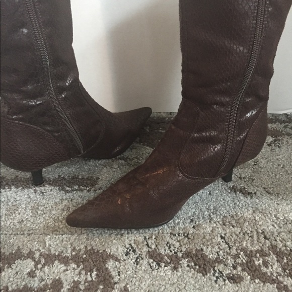 Python leather boots size 6 - Picture 5 of 6